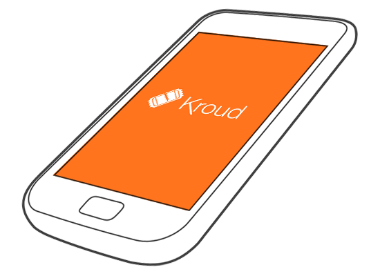 Teléfono móvil mostrando la plataforma Kroud para venta de boletos y control de accesos